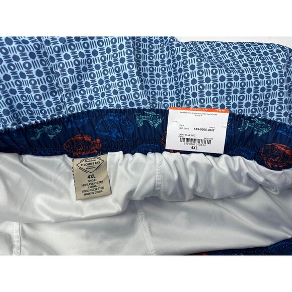 St. John's Bay Men's Swim Trunks NWT Waist Band and Drawstring size 4XLT - Picture 6 of 8